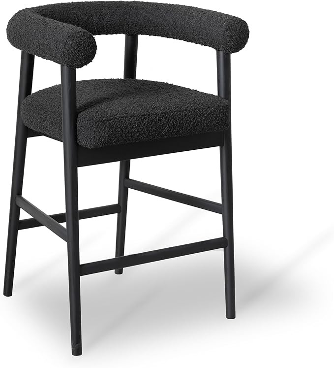 Tov Furniture Spara Black Performance Boucle Counter Stool | Amazon (US)