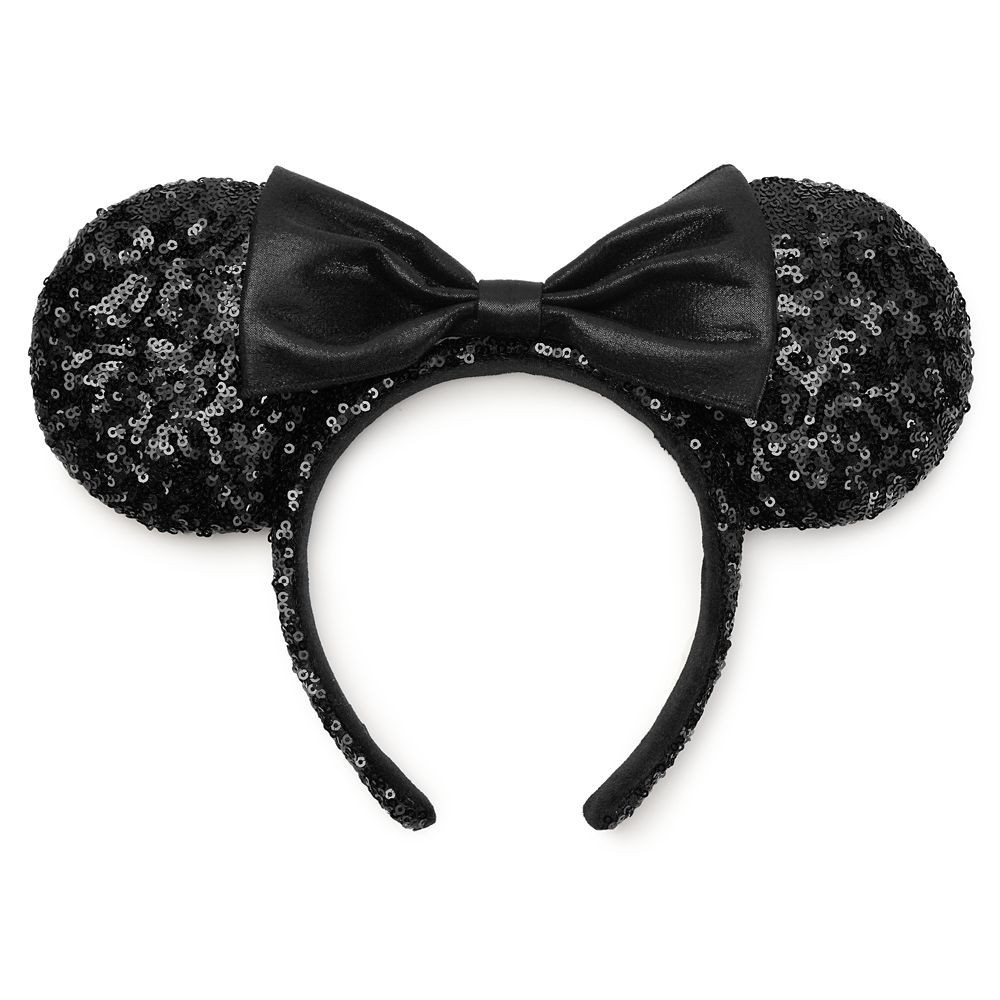 Minnie Mouse Sequined Ear Headband for Adults Black Official shopDisney | Disney Store