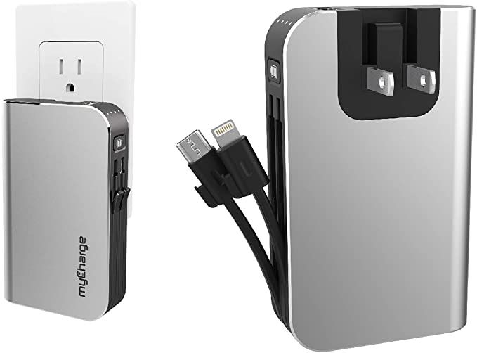 myCharge Portable Charger for iPhone – Hub 10050 mAh Internal Battery Built in Cable (Lightning... | Amazon (US)