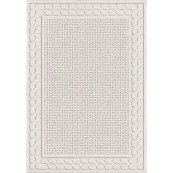 My Texas House by Orian Indoor/Outdoor Picket Fences Natural Area Rug | Wayfair North America