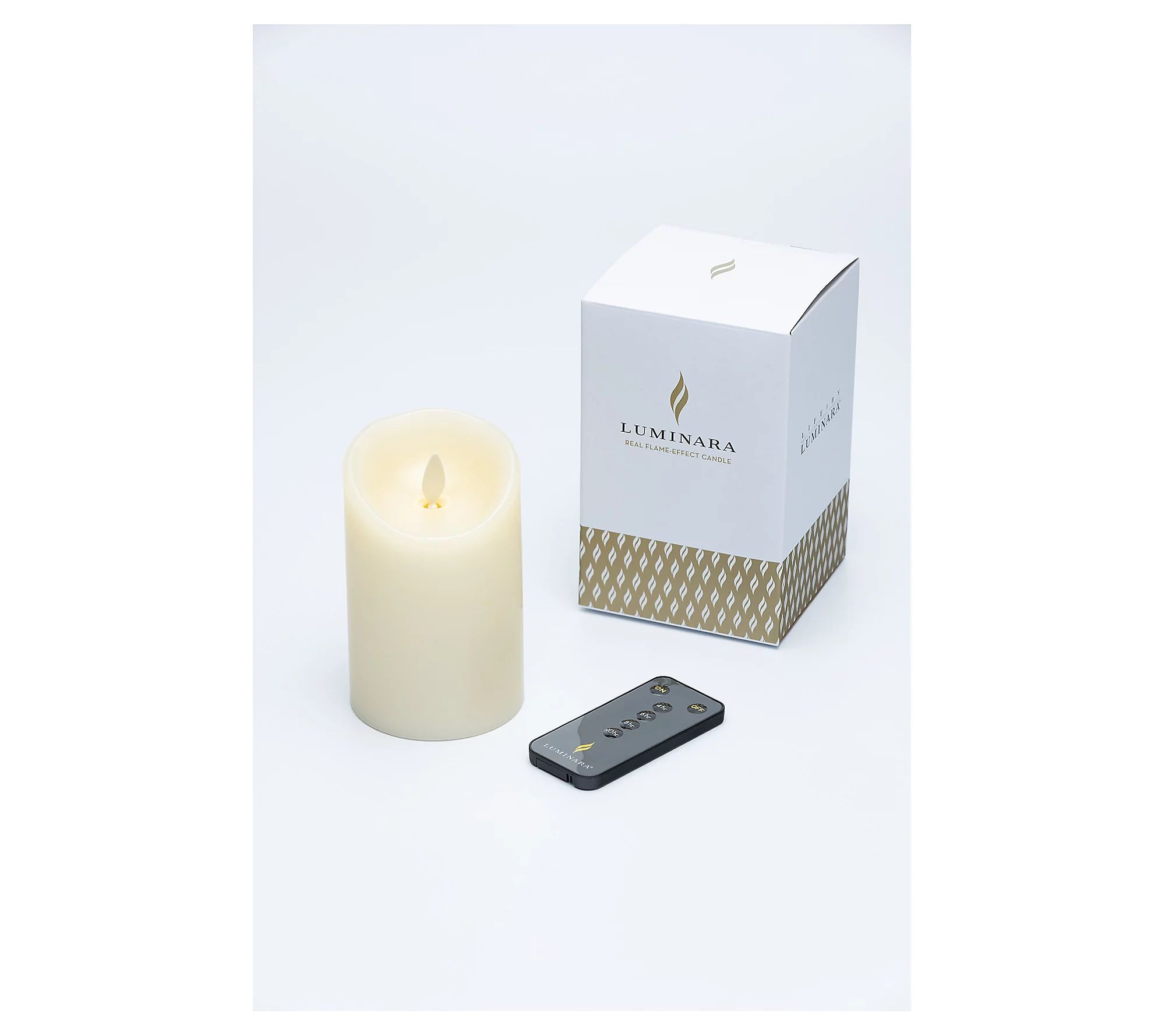 Luminara 4.5"" Tall Unscented Flameless Candle w ith Remote | QVC