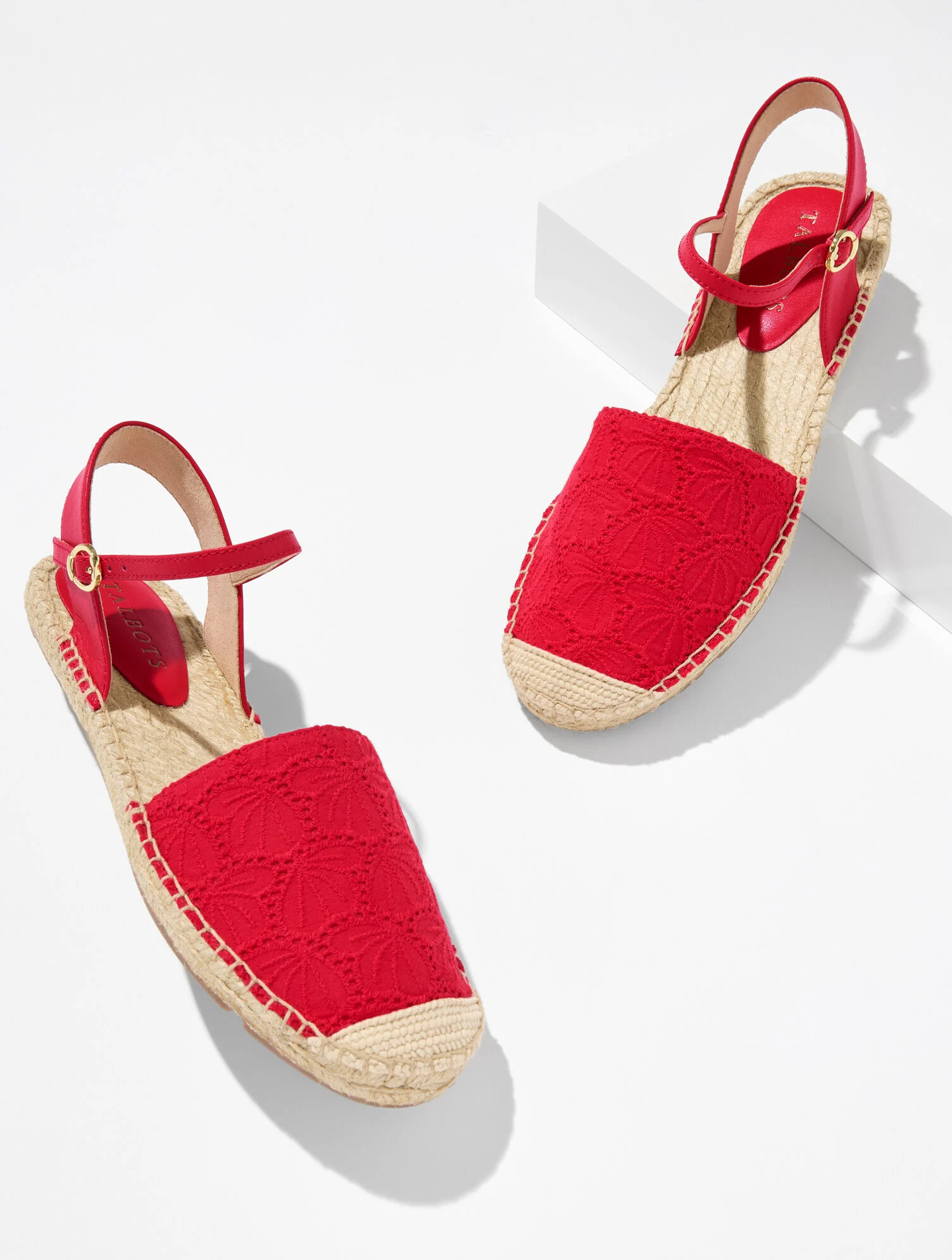 Izzy d’Orsay Shell Eyelet Espadrille Flats | Talbots