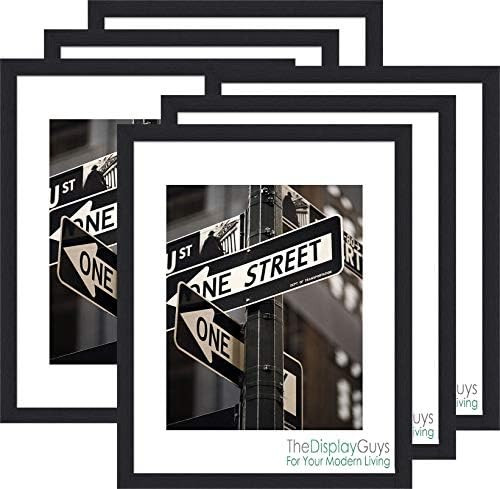 The Display Guys - Black Wooden Square Profile Picture Frame With Mat - Wall Mounting - Tabletop ... | Amazon (US)