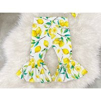 Yellow Lemon Baby Girl Belle Pants Matching Headband Set, Newborn Lemonade Outfits, Coming Home Toddler Pink Outfit | Etsy (US)