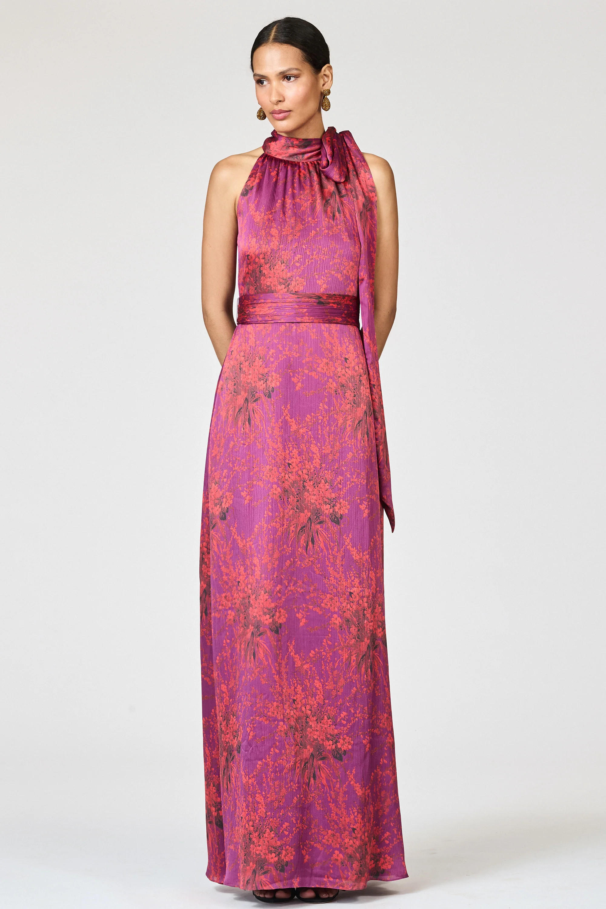 KAYLA GOWN - RASPBERRY BOUQUET | Sachin and Babi