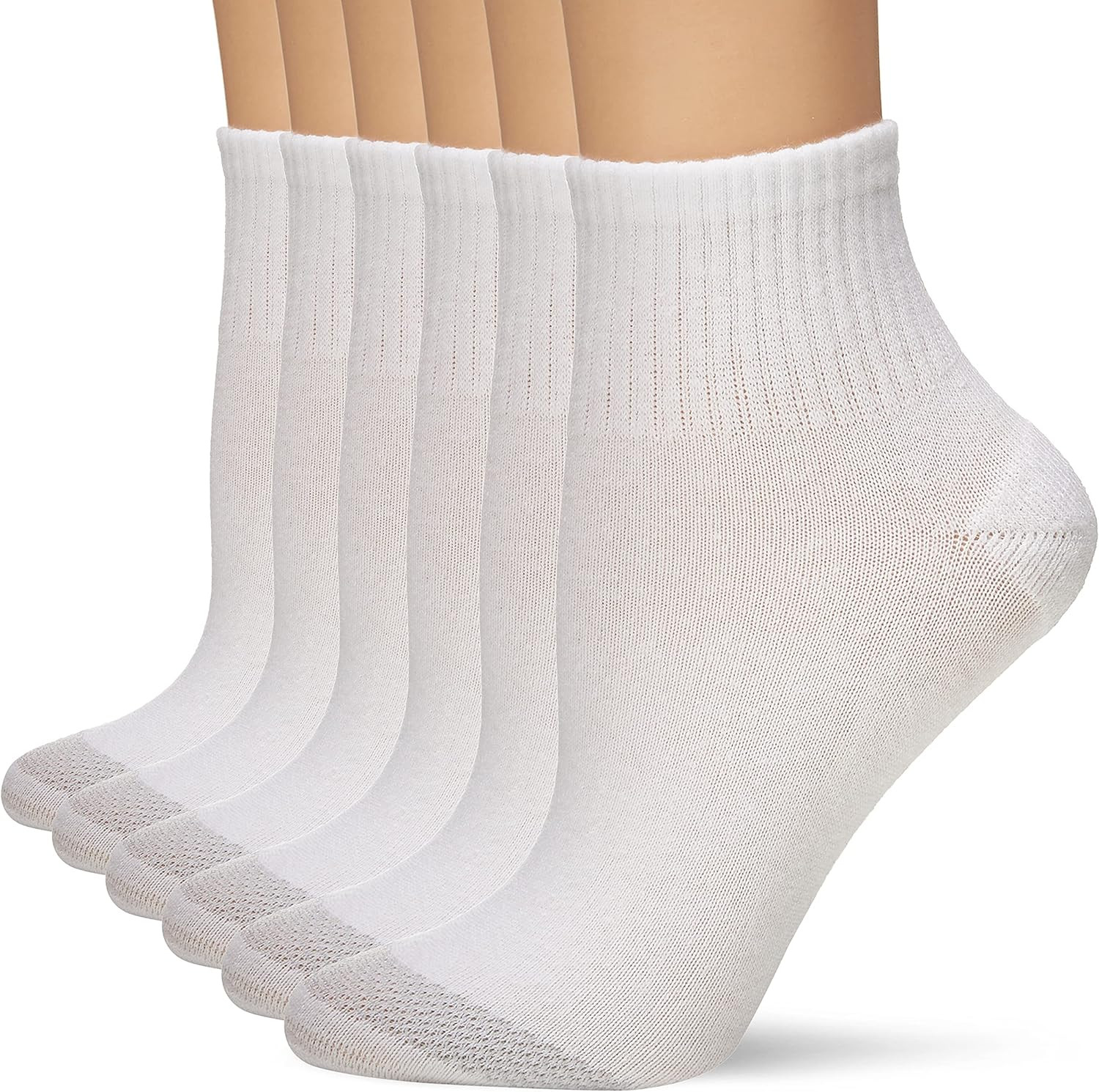 Hanes Womens Cool Comfort Toe Support Ankle Socks, 6-pair Pack | Amazon (US)