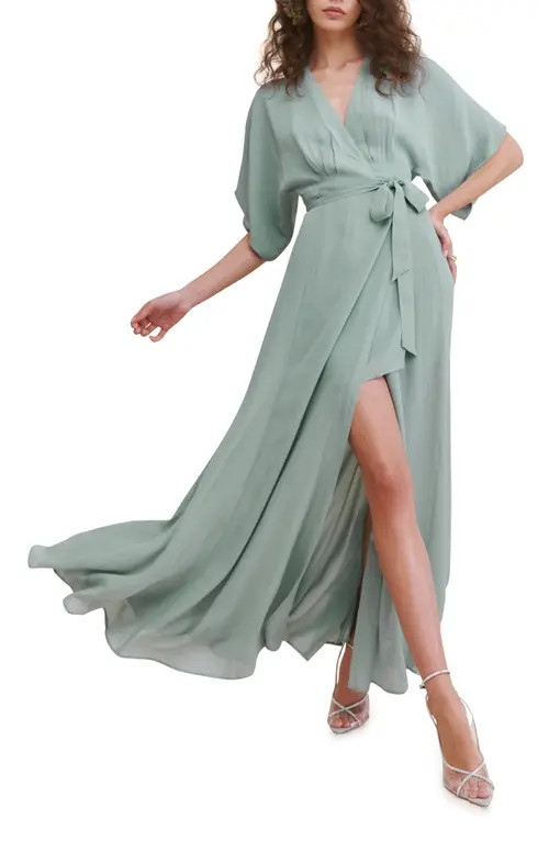 Reformation Winslow Maxi Dress in Celadon at Nordstrom, Size Medium | Nordstrom