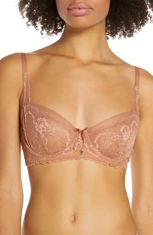 Skarlett Blue Minx Balconette Bra in Gleam at Nordstrom, Size 34D | Nordstrom