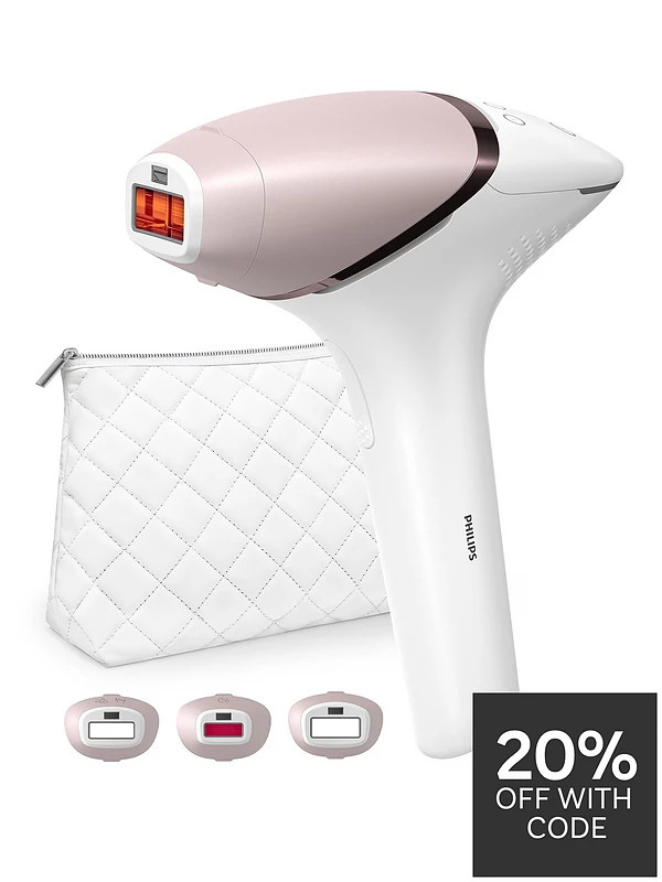Philips Lumea 9000 Series, IPL Hair Removal Device, 3 Attachments for Body, Face and Precision Ar... | Very (UK)