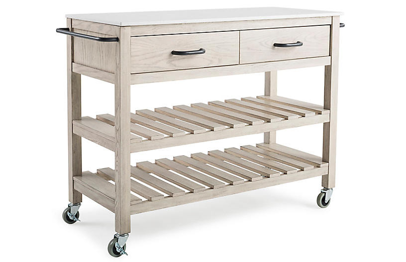 Westport Kitchen Cart, Natural | One Kings Lane