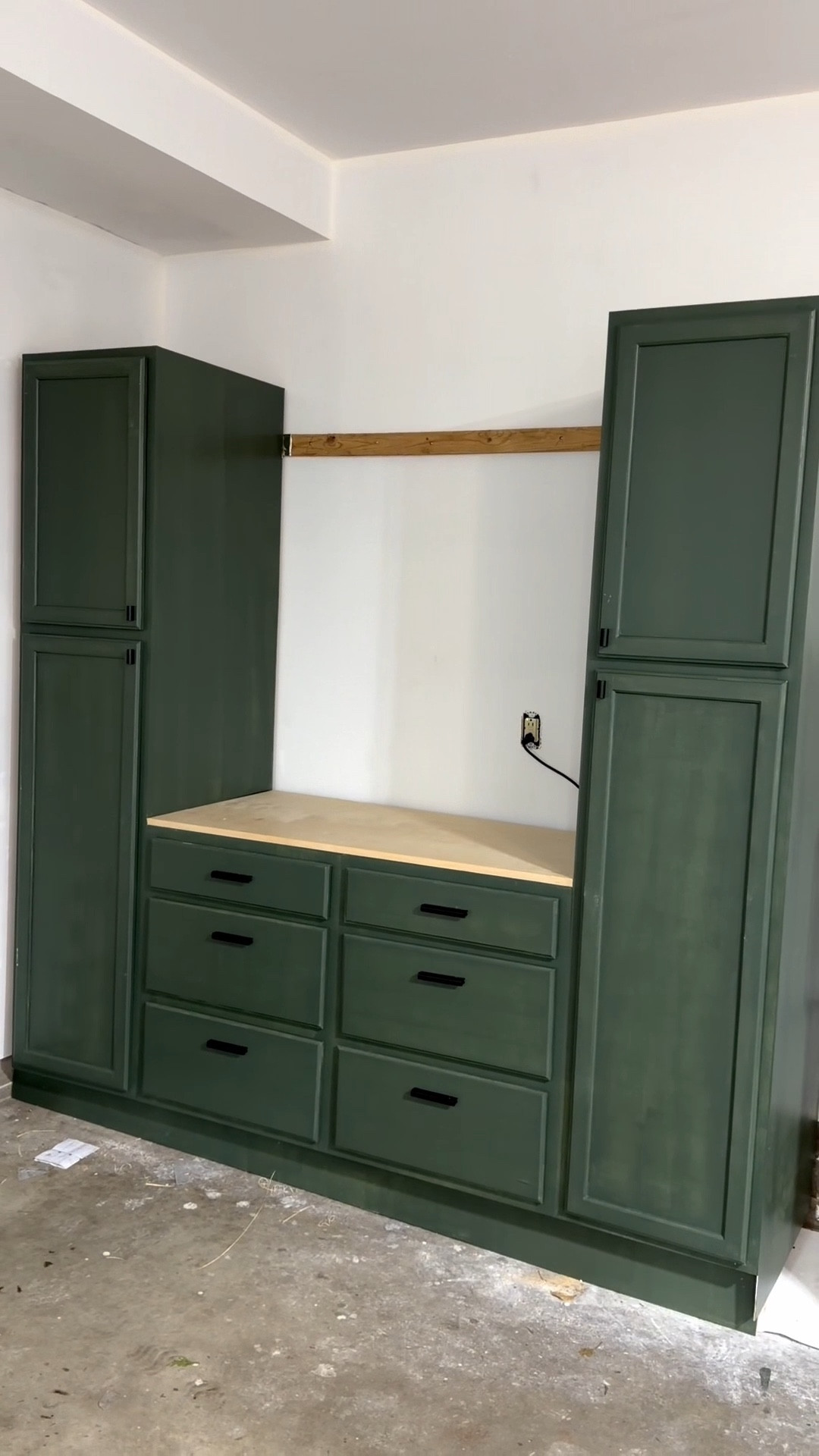 Sleek modern easy install hardware we used in our garage! 