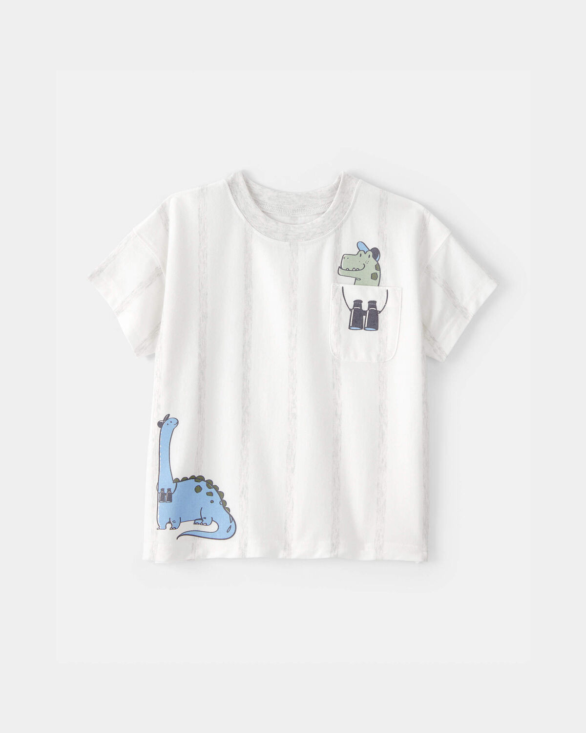 Toddler Boy Dinosaur Graphic Tee - White | Carter's | Carter's Inc