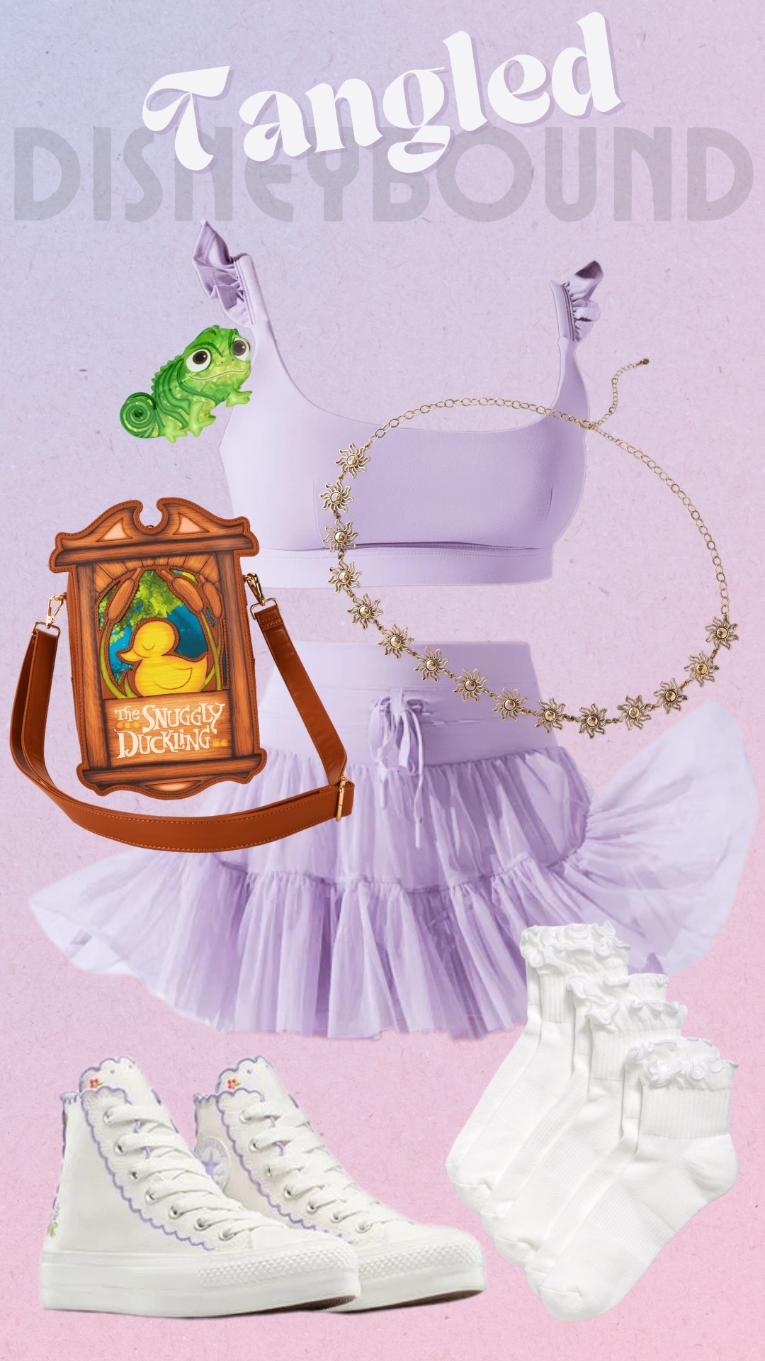 Dreamin’ under the lantern light — this Tangled-inspired Disneybound has me feeling like the lost princess herself. Lavender layers, sunshiny details, and the cutest Pascal-approved accessories ✨

#LTKPlusSize #LTKMidsize #LTKActive