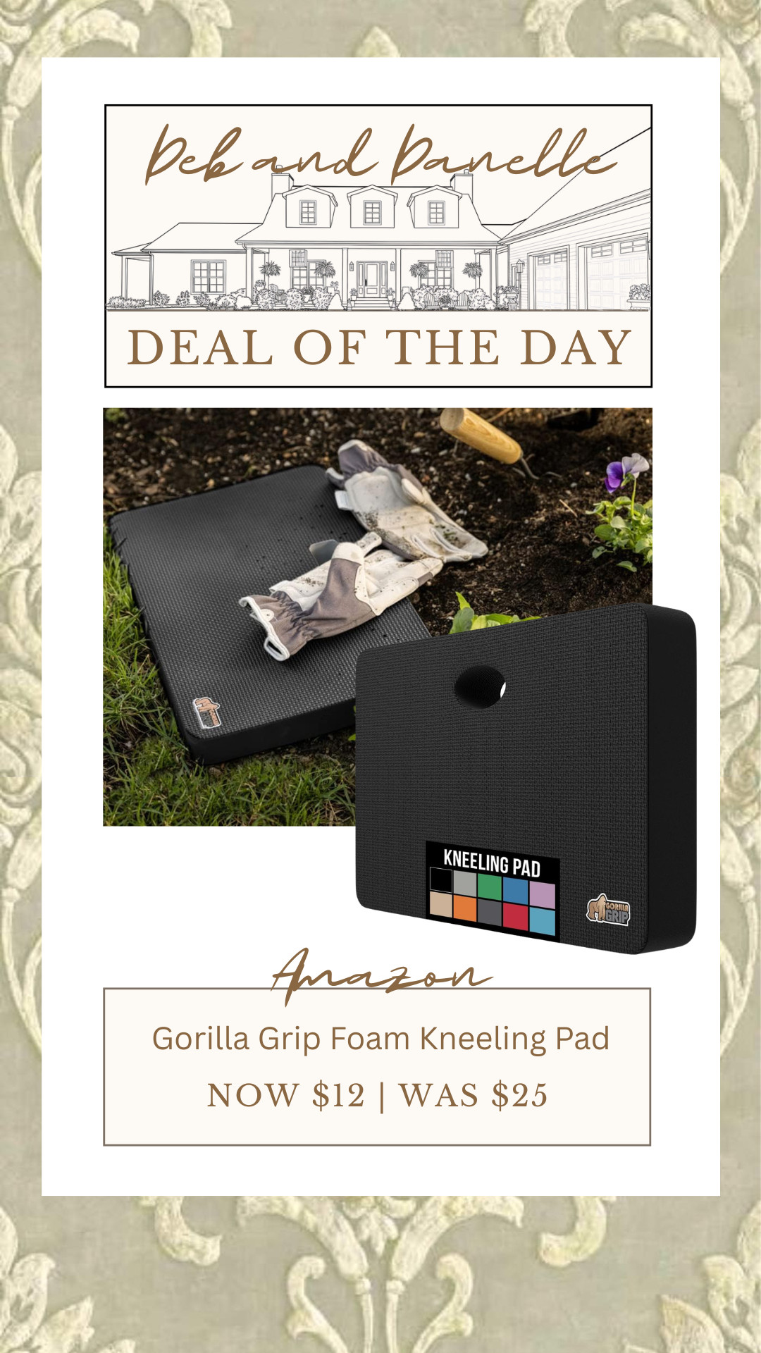 There is a great deal on Amazon on this Gorilla Grip foam kneeling bad. This is great for gardening or doing chores around the house.  

 #LTKHome #LTKSaleAlert