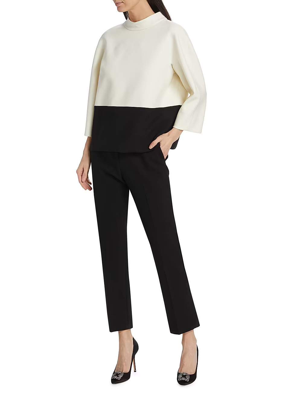 Fuoco Straight-Leg Wool-Blend Pants | Saks Fifth Avenue