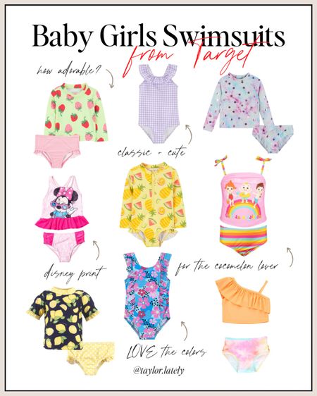 The cutest swimsuits for baby girls I found from Target! If you’re planning on doing any swimming this summer with your littles - these are the perfect bathing suits. 

#LTKBaby #LTKFindsUnder50 #LTKStyleTip