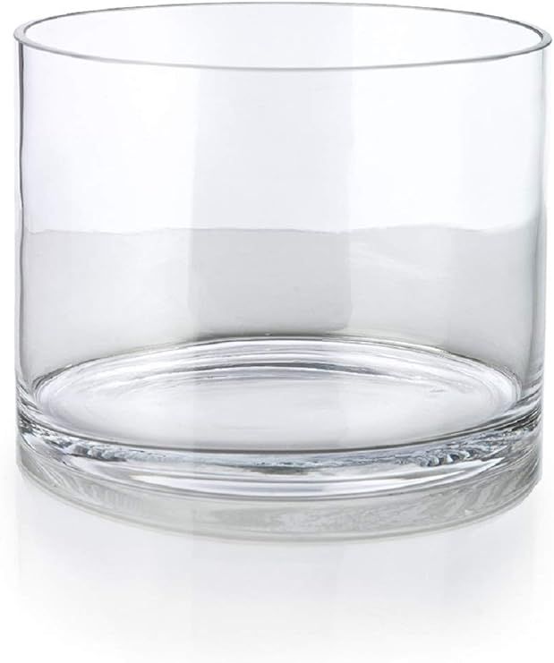 Serene Spaces Living Clear Glass Cylinder Vase, Use for Floral Arrangements or as Candle Holder, ... | Amazon (US)