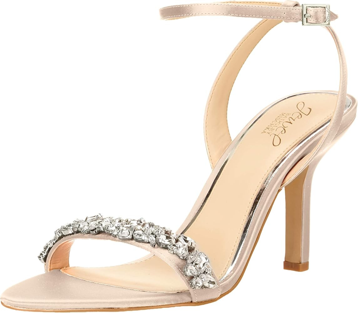 Jewel Badgley Mischka Ojai Crystal Adorned Sculpted Stilettos | Amazon (US)