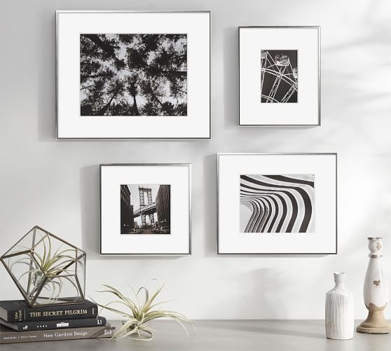 Thin Metal Gallery Frames With Mat | Pottery Barn (US)