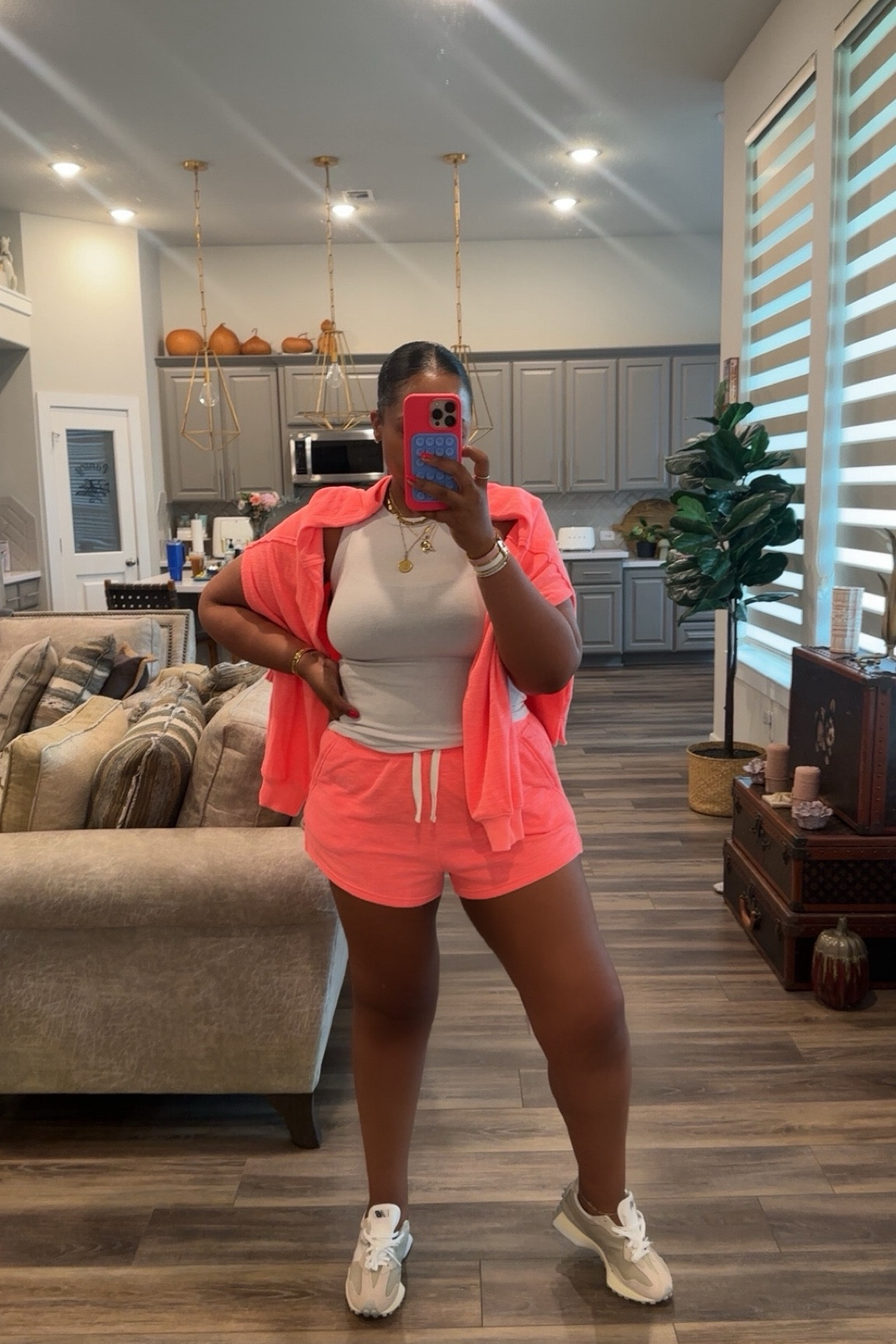 Set-  both pieces are a medium 
Sneakers-  size down 1/2 or stay tts 
Tank-  medium 

Everyday outfit - everyday fashion - matching set - ootd - spring outfit - summer outfit - travel outfit - sneakers - 

#LTKShoeCrush #LTKStyleTip #LTKTravel