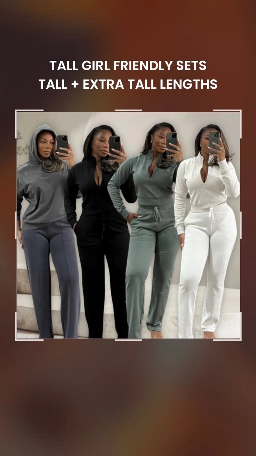 LOVE these sets!! Very affordable and perfect for daily wear and travel!! I am 5’9 200 lbs wearing a small top for how I wanted it to fit and large tall bottoms, the brand runs big TO ME. 

#LTKootd #LTKMidsize #LTKTall