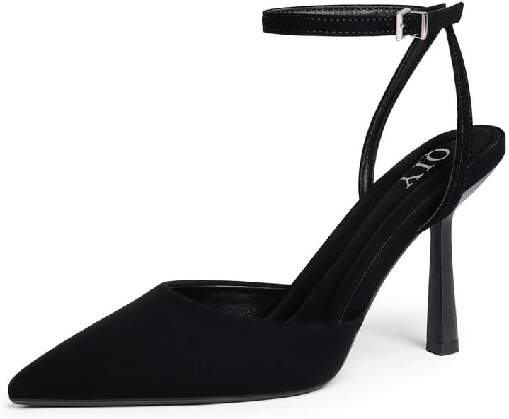 Closed Toe Ankle Strap Heels Women Pumps Pointed Toe Heeled Sandals for Women Stiletto Wedding Dr... | Amazon (US)