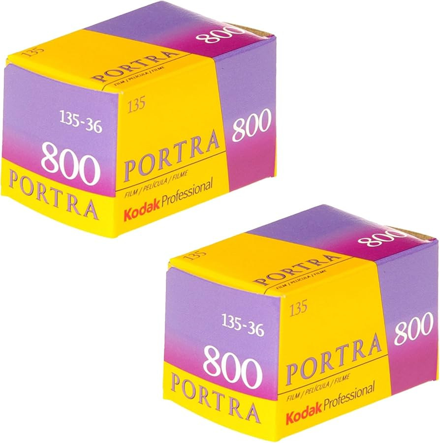 Pack of 2 Kodak 145 1855 Professional Portra 800 Color Negative Film (ISO 800) 35mm 36 Exposures | Amazon (US)