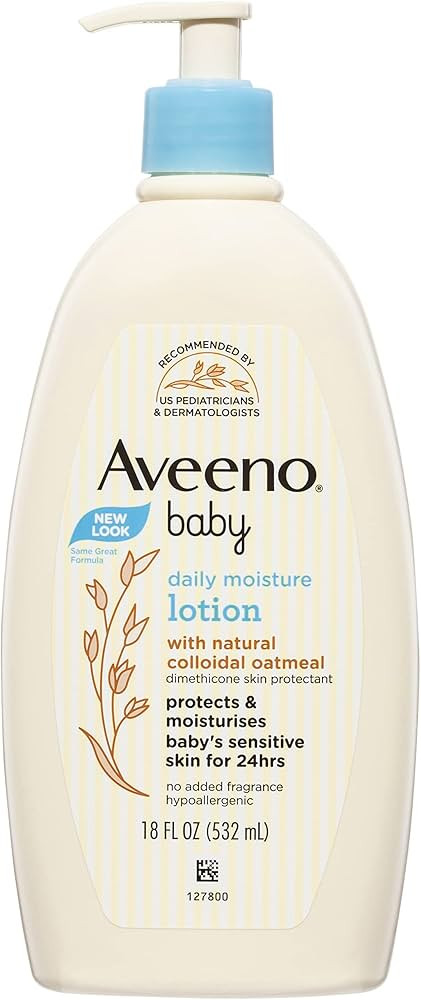 Aveeno Baby Daily Moisture Moisturizing Lotion for Delicate Skin with Natural Colloidal Oatmeal &... | Amazon (US)