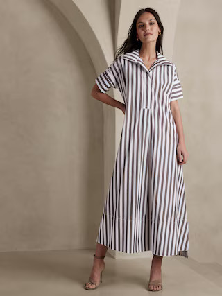 Rhyah Poplin Maxi Dress | Banana Republic (US)