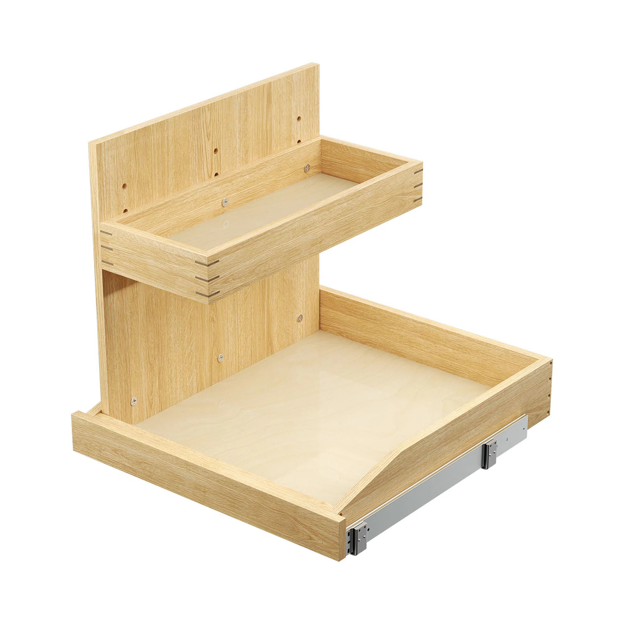 2-Tier Left Cabinet Wood Soft Close Pull-out Under-sink Organizer | Wayfair North America
