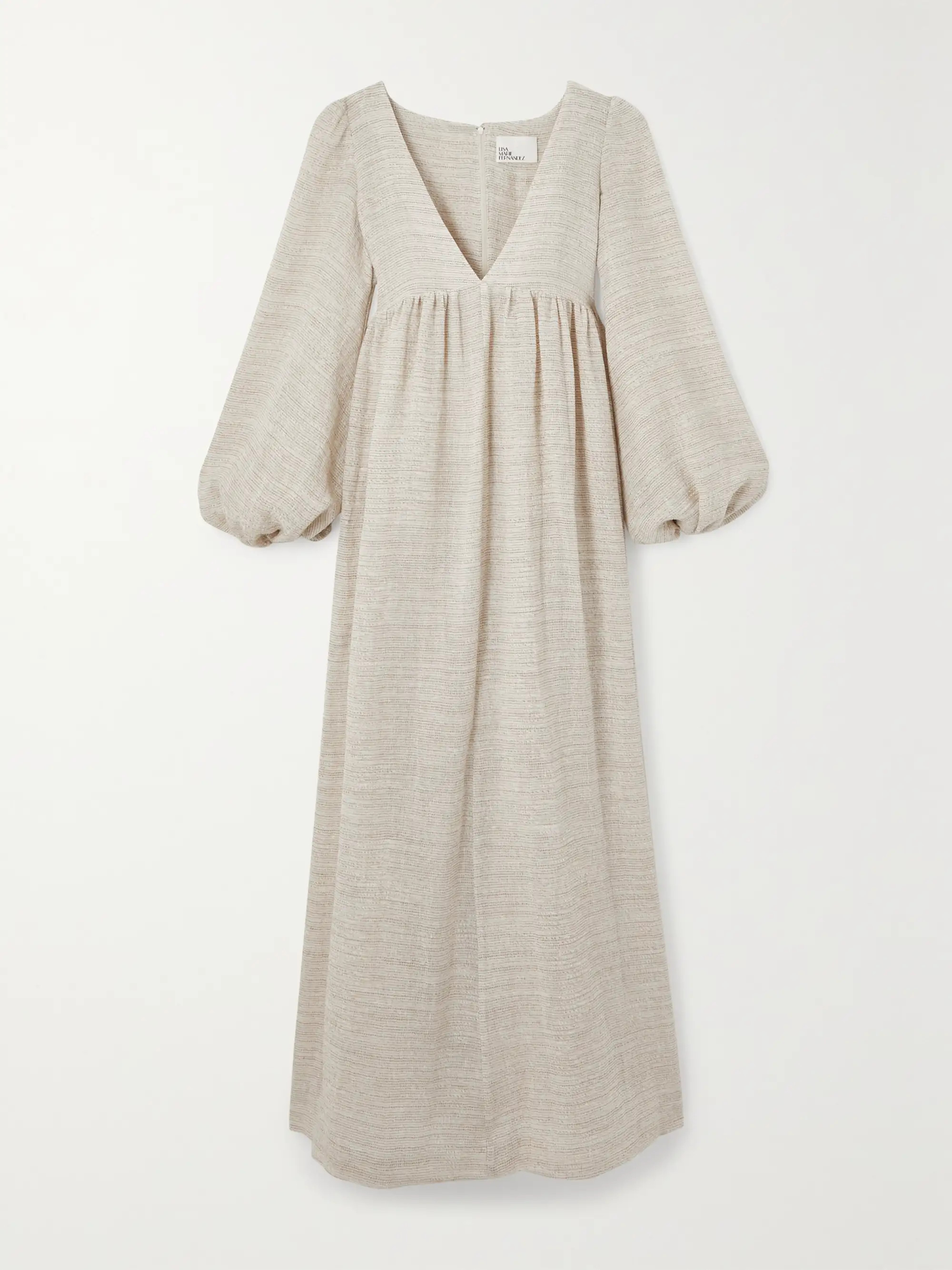 Carolyn linen-blend gauze maxi dress | NET-A-PORTER (US)