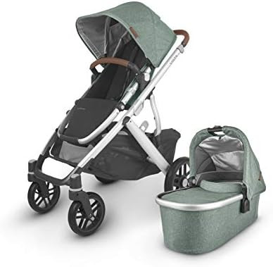 UPPAbaby VISTA V2 Stroller - EMMETT (green melange/silver/saddle leather) | Amazon (US)