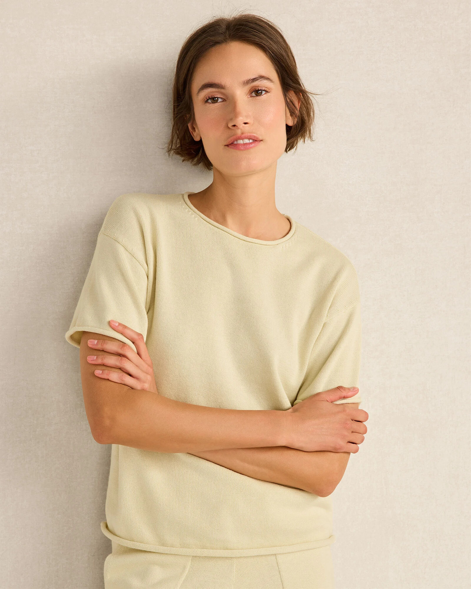 Cotton Knit Sweater Tee | Talbots