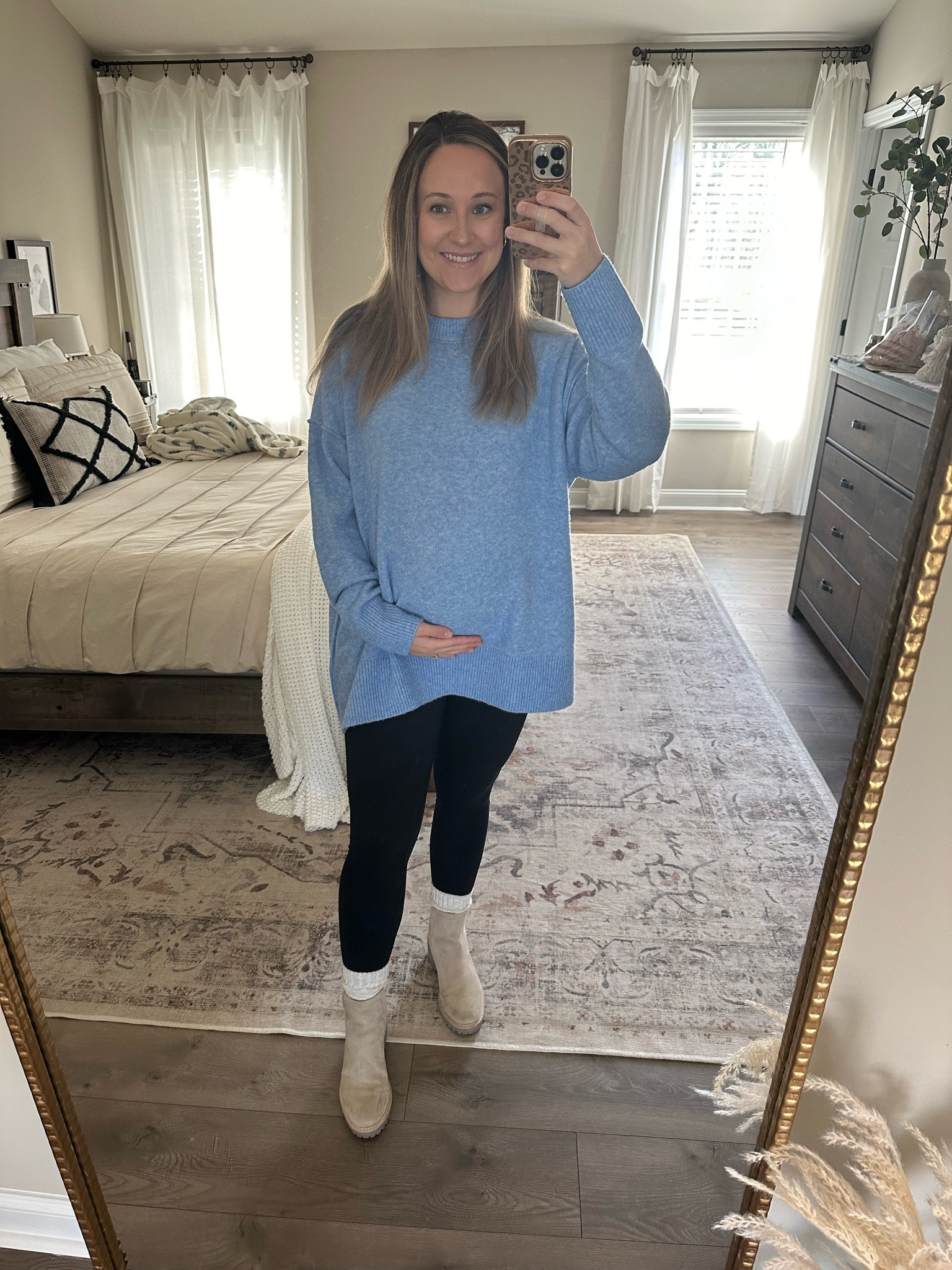Cozy Sunday ootd for church! 
This sweater from aerie is incredibly soft and comfy - size medium 

#LTKSeasonal #LTKbump #LTKstyletip