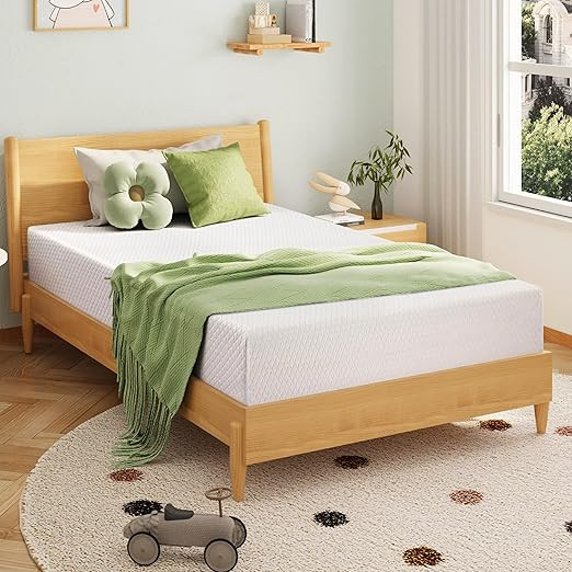 EGOHOME 6 Inch Twin Mattress for Kids, Memory Foam Mattress with Cooling Green Tea Gel, Relieve P... | Amazon (US)