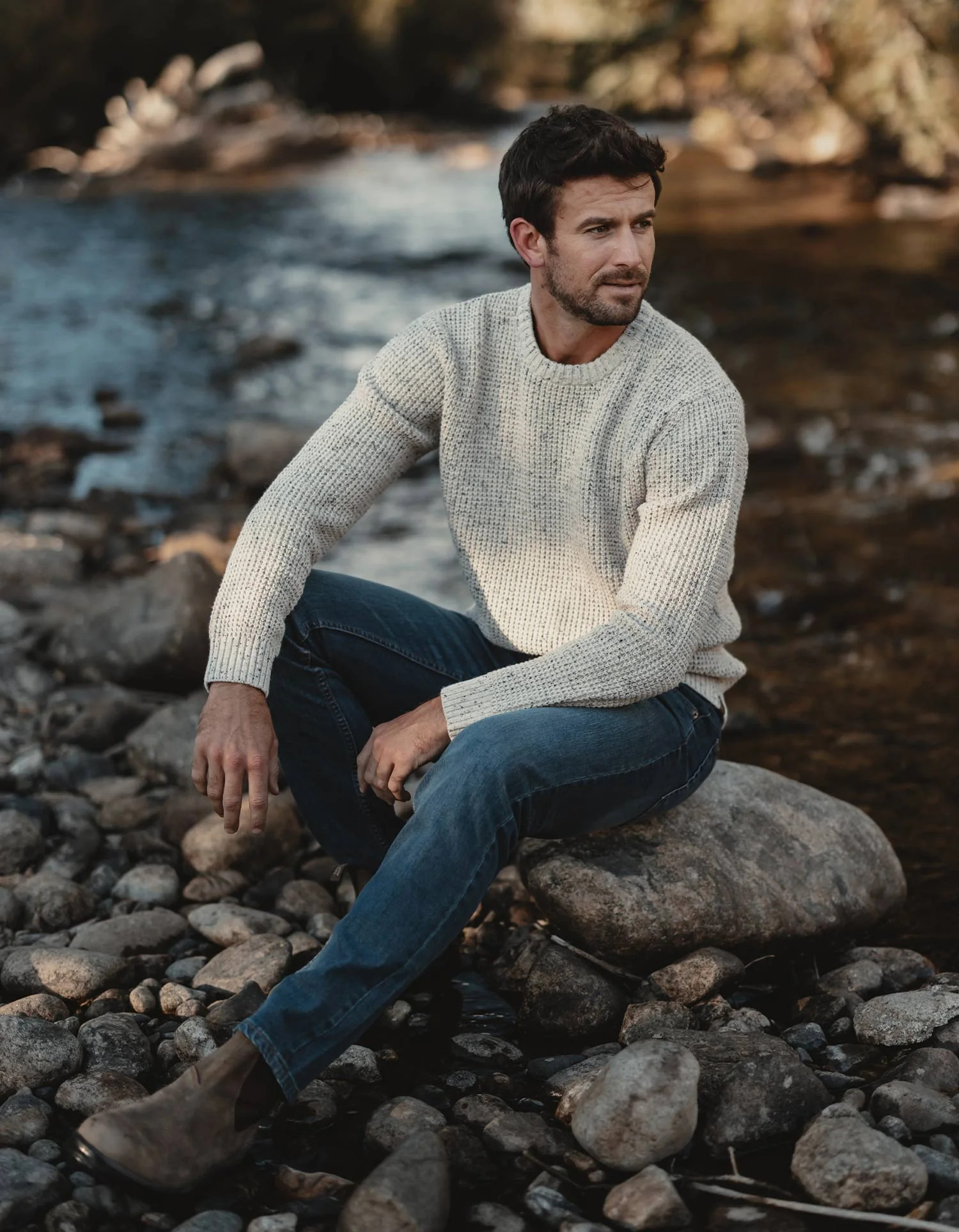 Seawool Nep Crew in Cream | The Normal Brand