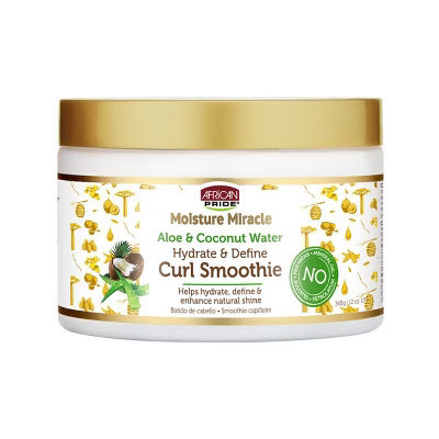African Pride Moisture Miracle Aloe & Coconut Water Hydrate & Define Smoothie Curl Enhancer - 12oz | Target
