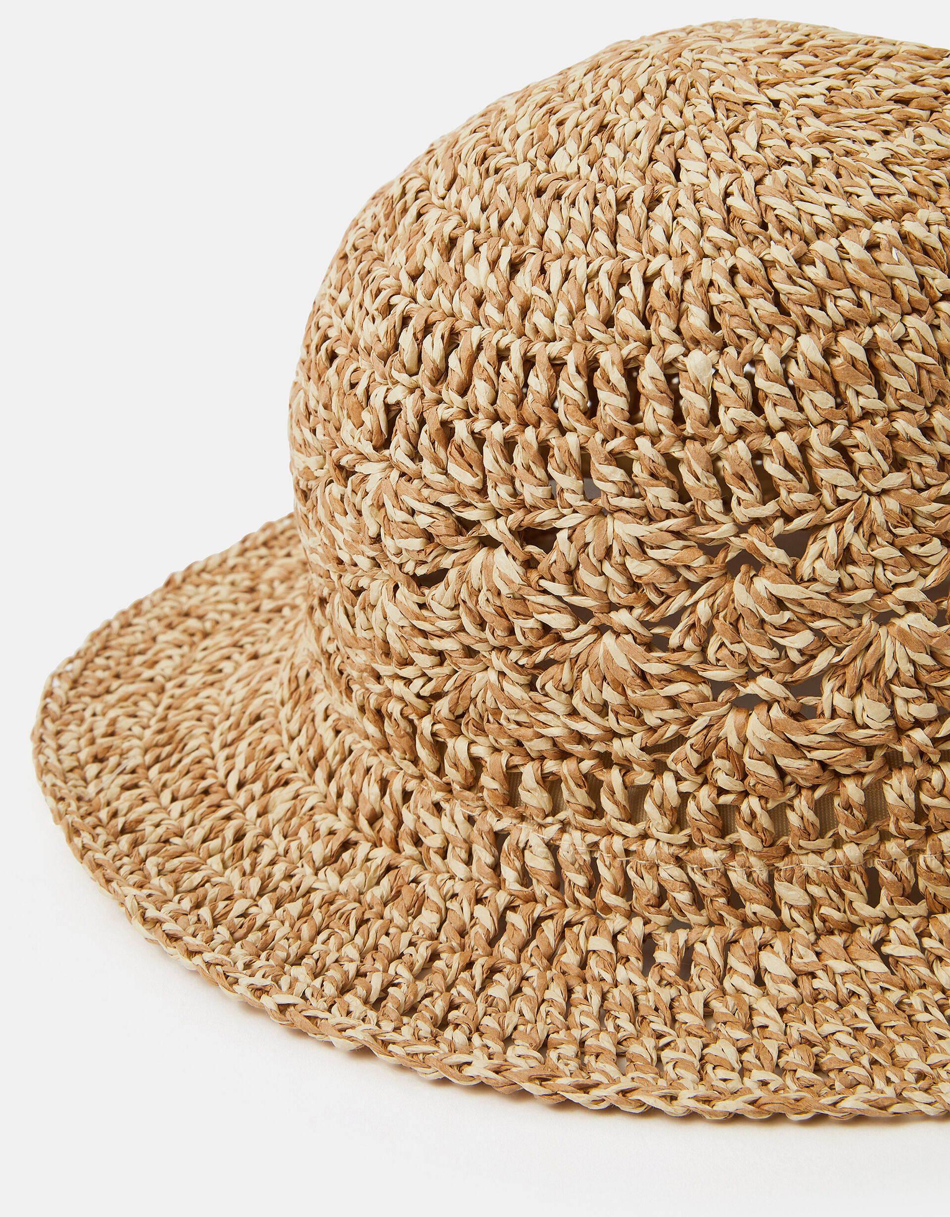 Straw Crochet Bucket Hat | Accessorize (Global)