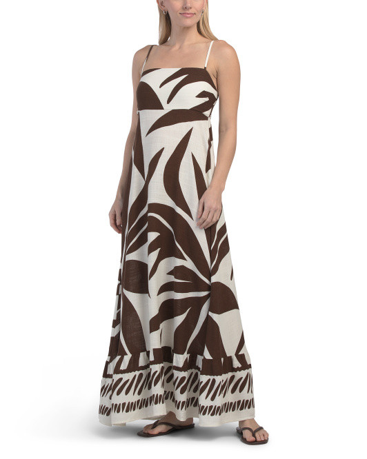 Linen Blend La Bonita Cover-up Dress | TJ Maxx