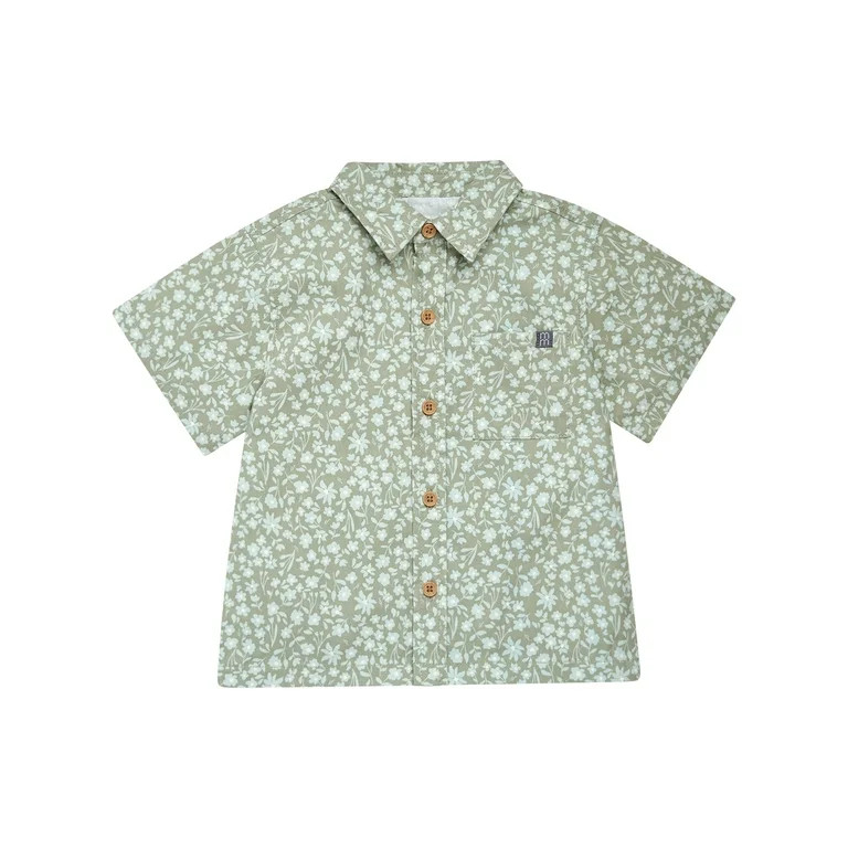 Modern Moments by Gerber Toddler Boy Resort Shirt and Short Outfit Set, 2-Piece, 12 Months - 5T | Walmart (US)