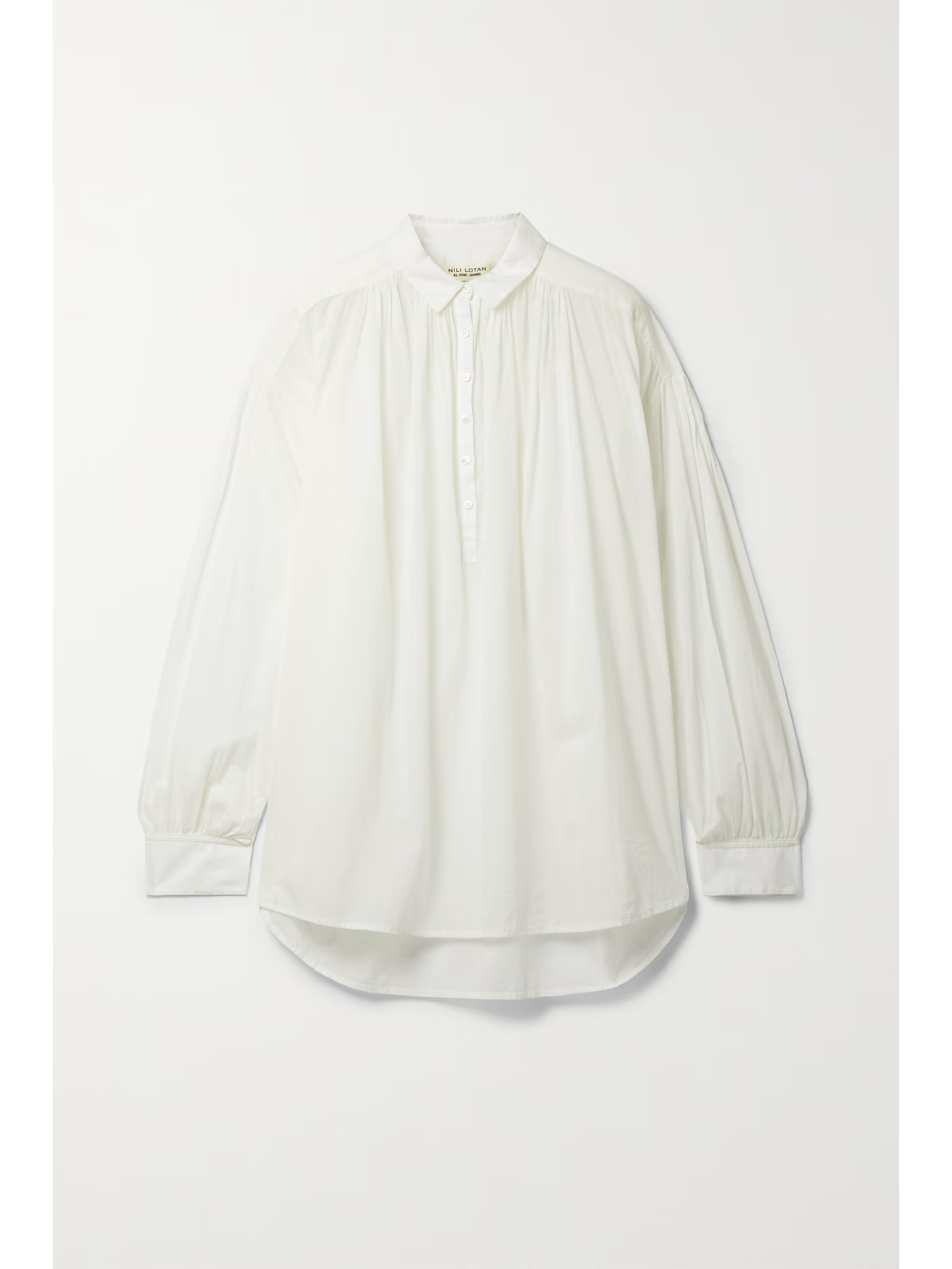 Miles gathered cotton-voile blouse | NET-A-PORTER (US)