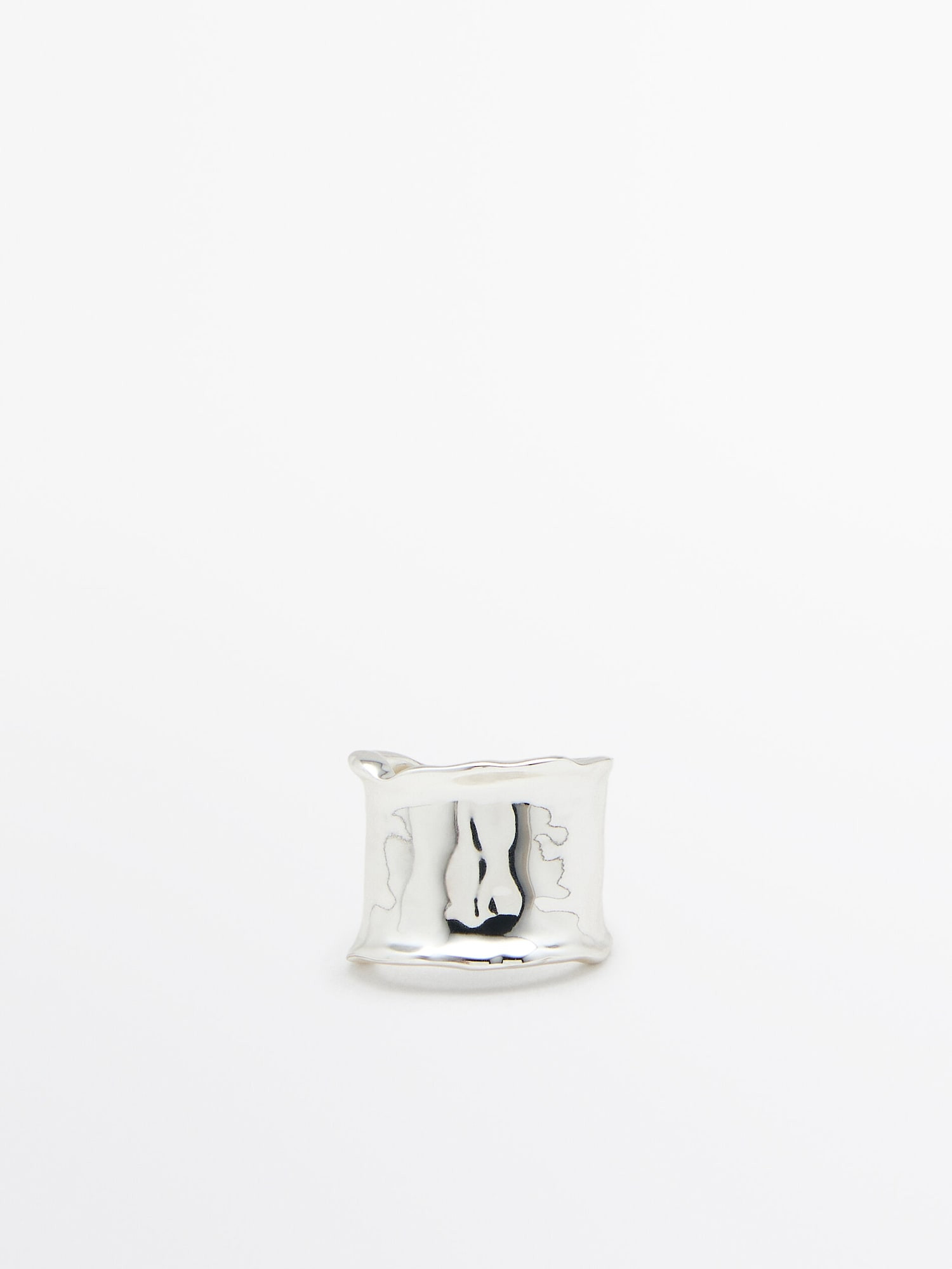 Irregular textured ring | Massimo Dutti UK