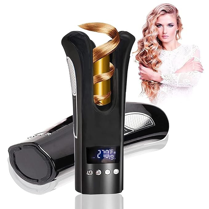 Amazon.com: Yitrust Automatic Curling Iron, Auto Ceramic Ionic Barrel,Hair Curler,Anti-Tangle Cur... | Amazon (US)
