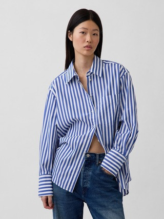 Organic Cotton Poplin Big Shirt | Gap (US)
