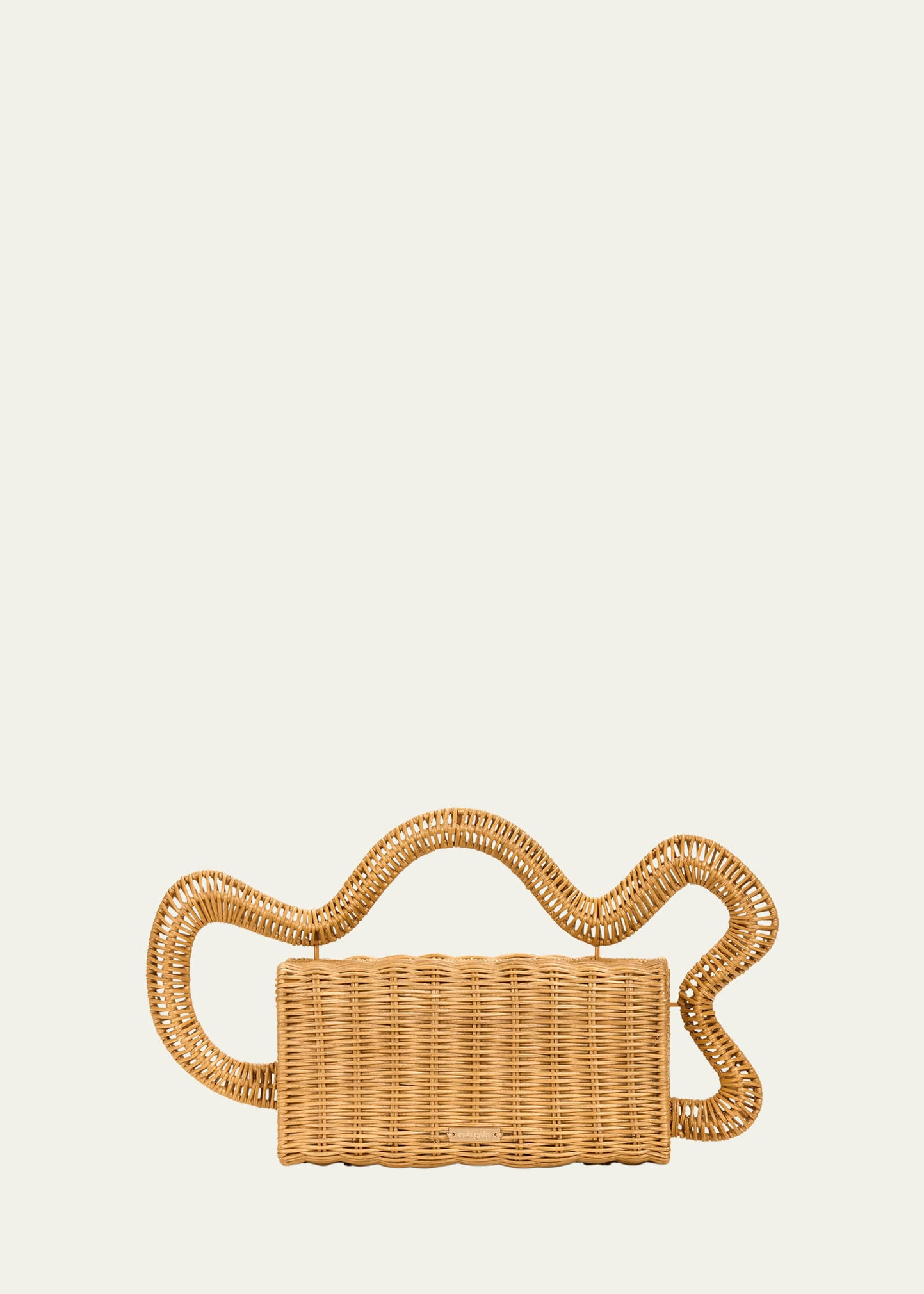 Cult Gaia Elsa Wavy Rattan Clutch Bag | Bergdorf Goodman