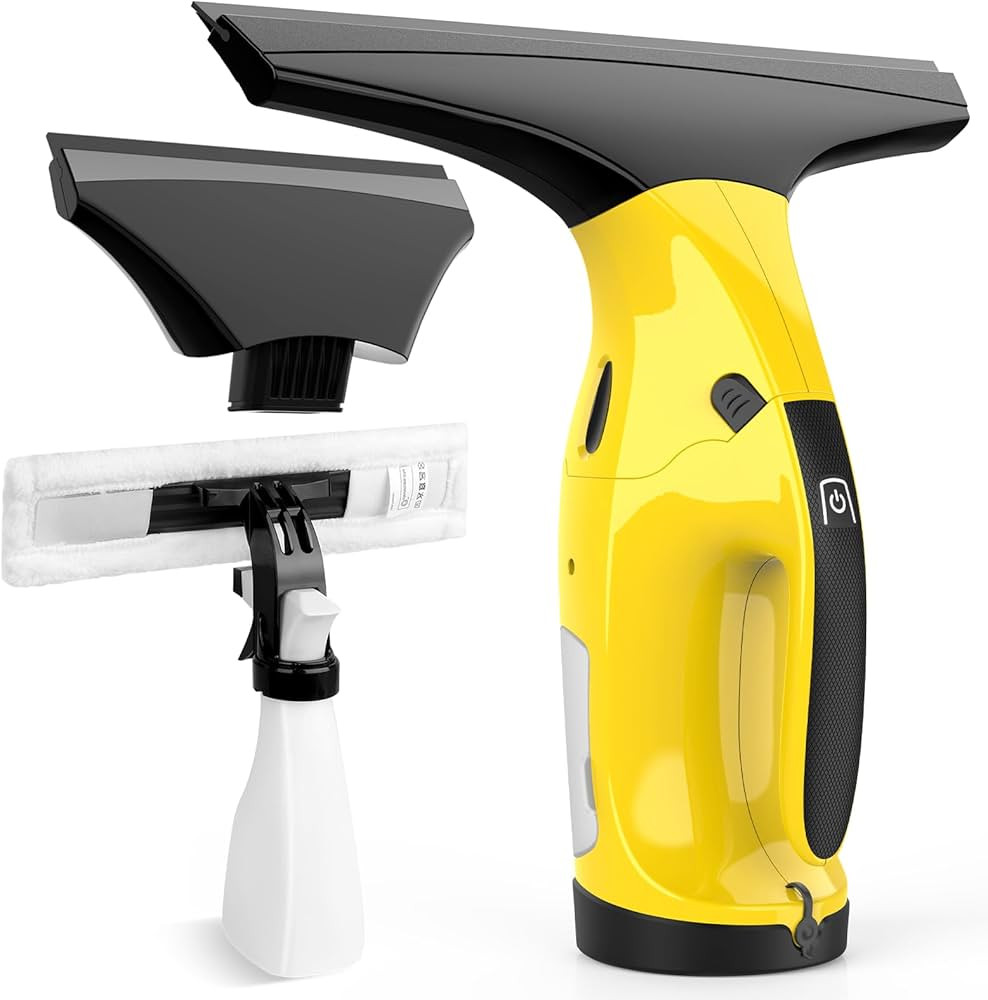 Rechargeable Window Vac, Electric Window Vacuum Squeegee, with 11 in. and 6.7 in. Squeegee Blades... | Amazon (US)