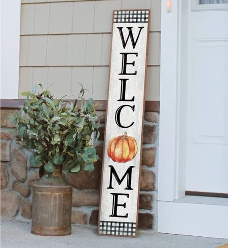 Welcome Black & White Pumpkin Porch Board Sign





Fall decor/ fall porch decor/ fall decorations/ fall sign/ fall outdoor sign/ fall porch decor/ amazon fall decor 

#LTKSeasonal #LTKhome #LTKfindsunder50