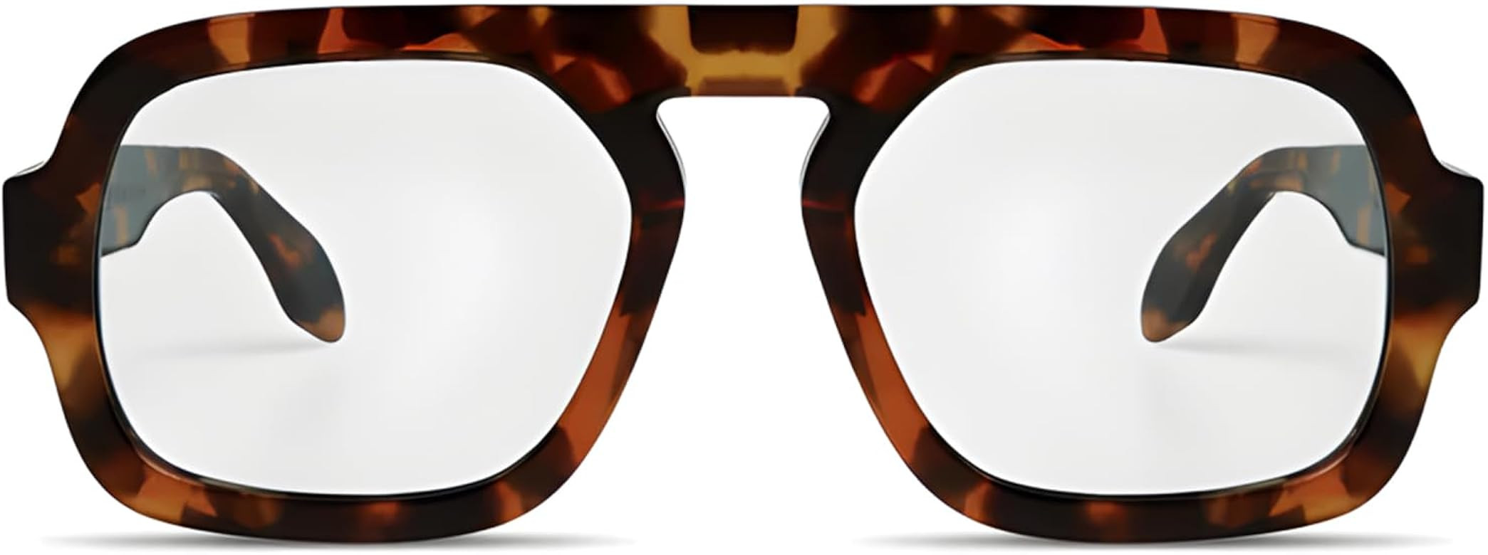 ADE WU Fashion Glasses for Women 70s Vintage Non Prescription Glasses Frames Retro Square Aviator... | Amazon (US)