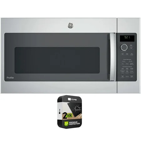 GE PVM9215SKSS Profile 2.1 Cu. Ft. Over-the-Range Sensor Microwave Oven Stainless Steel Bundle with  | Walmart (US)