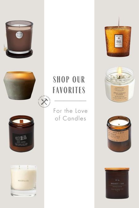 My favorite winter into spring candles! Palo Santo, oak, citrus and more. 

#LTKhome